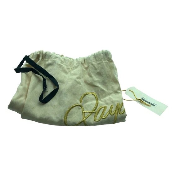 NWT Zayan Lime Gold Studded Clutch - Chic Designer Luxury Evening Handbag - Picture 5 of 5